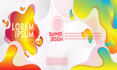 Abstract colorful fluid background design with modern gradient shapes and minimal style
