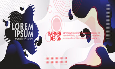 Abstract colorful fluid background design with modern gradient shapes and minimal style