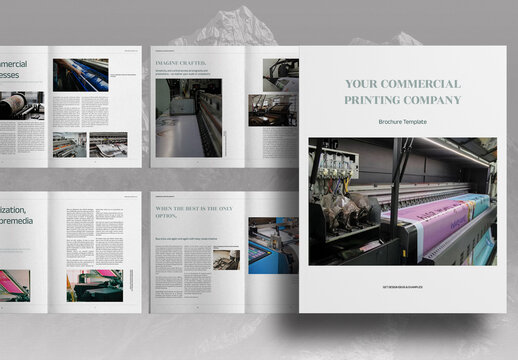 Print Company Promo Brochure Layout