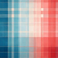 pastel plaid background in dusty blue and pale coral, light watercolor texture, soft woven