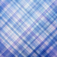 pastel plaid pattern background in lavender and baby blue, soft fabric texture, watercolor