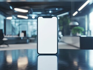 Modern Office Smartphone Mockup.