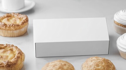 Blank Box Mockup: Bakery Treats.