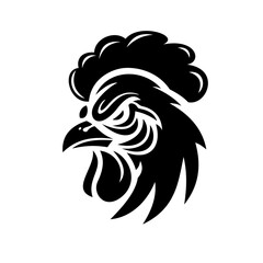 Chicken Head e sport logo vector illustration design templates simple and modern concept
