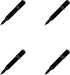 Premium vector high quality pen silhouette illustration.  