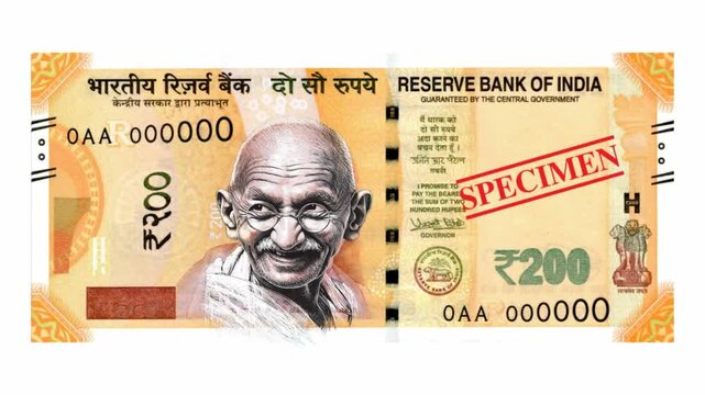 Indian 200 rupees
