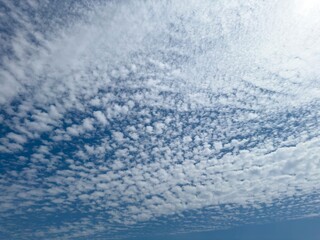 White clouds in the sky