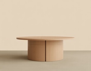 Round wood table for modern homes and living room furniture