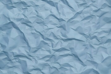 Obraz premium Close up of textured light blue crumpled paper background