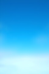 AI Generative. Bright Blue Vertical Sky with Minimal White Clouds. 1