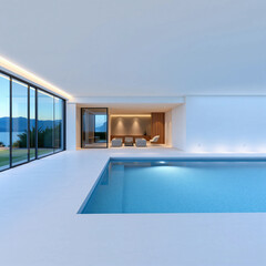 swimming pool in a hotel