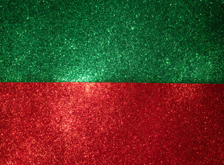 緑と赤のラメ背景
