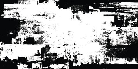 Abstract black and white distortion glitch texture distorted noise lines, retro aesthetic and futuristic chaos design.