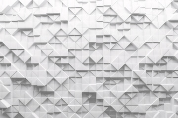 Abstract geometric pattern with 3d triangular shapes for modern design. 3d render