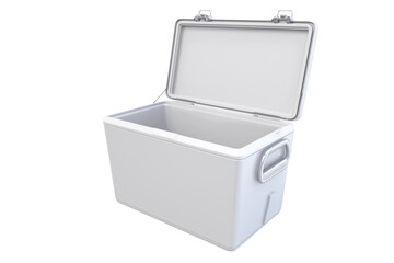 Shop white cooler box portable ice chest for camping picnics and outdoors on transparent background