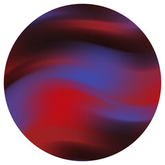 Abstract circular gradient design featuring red blue and black hues for modern aesthetics
