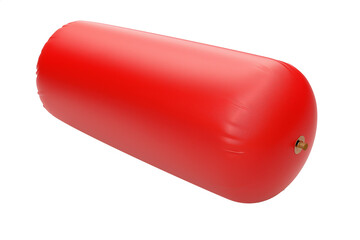 Buy red inflatable cylinder buoy online shop for water sports equipment on transparent background