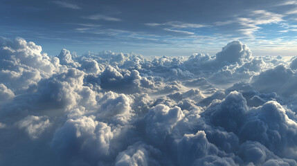 Majestic cloudscape formation sky above nature photography scenic view aerial perspective serenity concept