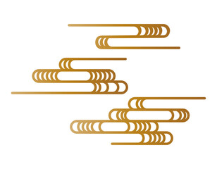 和風背景　和柄　正月　雲