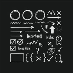 Seamless chalkboard doodle pattern with school and science symbols