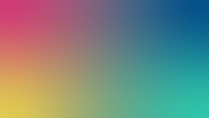 Obraz premium Abstract pixelated gradient background featuring a smooth transition of vibrant colors from pink yellow to blue green