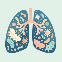 pneumonia day vector