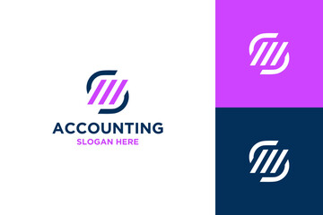 Accounting logo designs vector Illustration