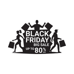 Black Friday Up to 80% Off Silhouette Design.