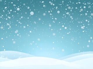 Beautiful snowfall over serene winter landscape, perfect for holiday season greetings and festive backgrounds