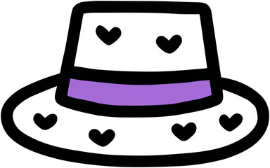Fedora Hat Icon: Stylish Accessory Illustration