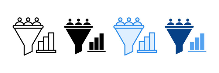 Lead Generation Icon Set Multiple Style Collection