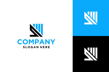 s finance logo design vector