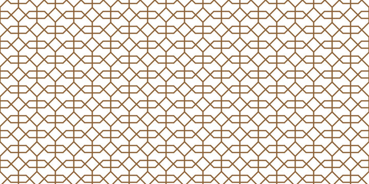 simple brown outline octagon pattern for banner poster background.