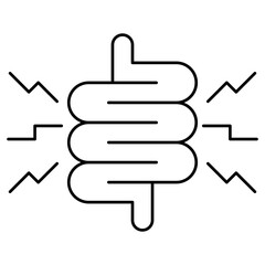 Diarrhea outline icon