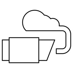 Diesel Exhaust outline icon