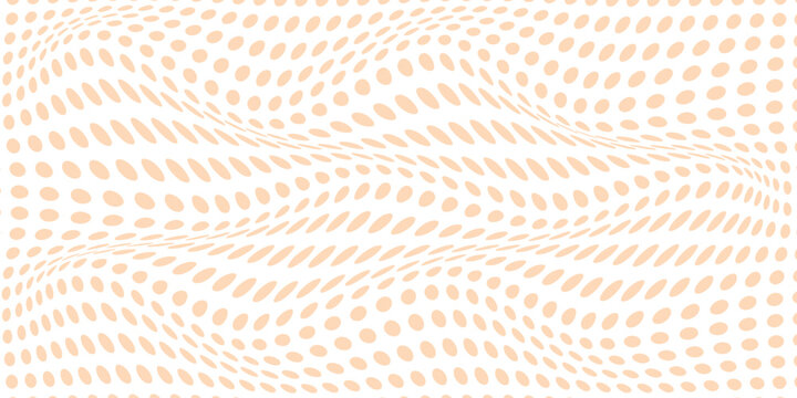 simple peach dot wave pattern for banner poster background.