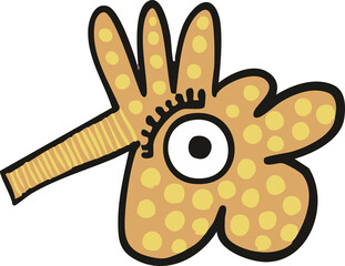 Cute Art Animal Abstract Graphic Doodle Illustrations