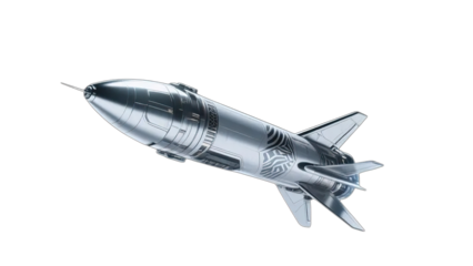 An isolated 3D vector illustration of a military fighter jet aircraft in the sky