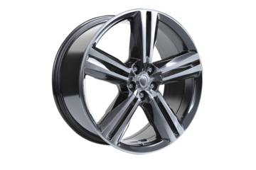 Car accessories transport vehicles transportation. Wheel Alloy car wheels rim black, grey chrome or mag wheel high performance auto part decoration isolated on transparent background or cut out PNG. 