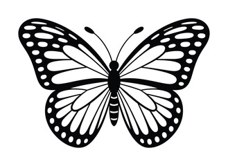 Butterfly icon nature and freedom vector illustration
