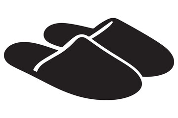 Flip flops vector  minimalist slipper silhouette
