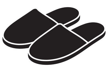 Flip flops vector  minimalist slipper silhouette
