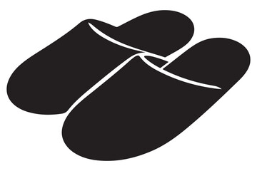 Flip flops vector  minimalist slipper silhouette
