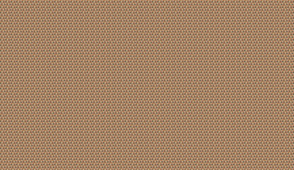 Close up view of a textured woven fabric in earthy brown and beige tones
