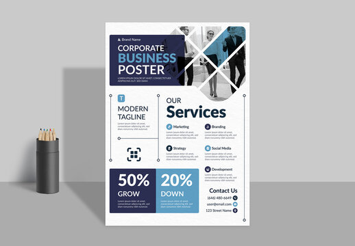 Corporate Poster Template Layout