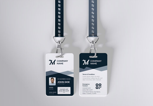 Corporate ID Card Template Layout
