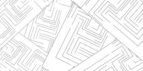 random cross lines with black and white seamless pattern