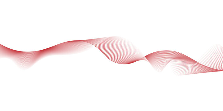 abstract red wave line background, ed wave vector illustration with wavy lines and digital light flow creates a modern texture,  red wave lines on white background,
