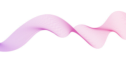 Modern abstract glowing wave background. pink wave lines and technology background, Abstract vector pink wave melody lines on white background, Suit for poster, cover, banner, Vector Illustration, © YUNUS