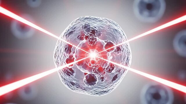 cell, laser, treatment, medicine, microbiology, abstract, technology, science